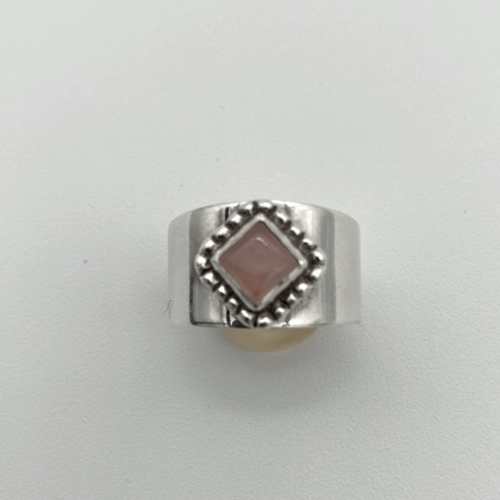 Vintage Carol Felley 925 and Rose Quartz Ring